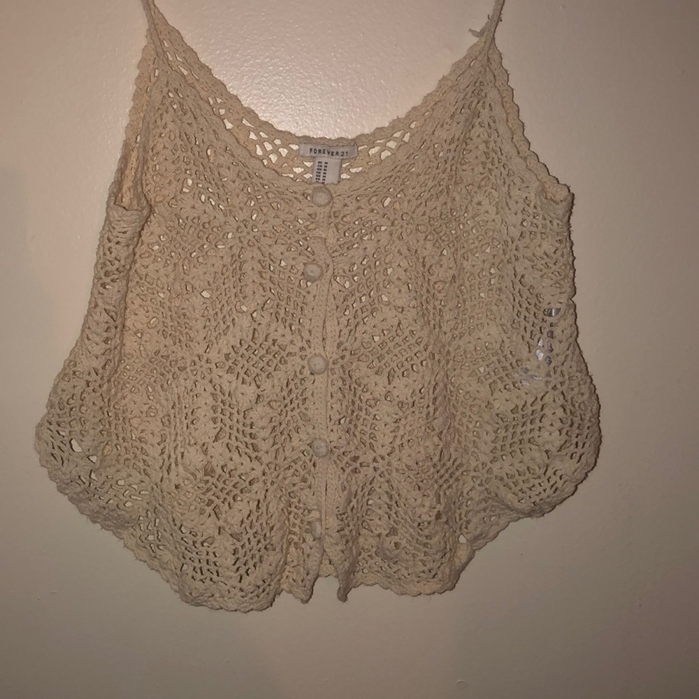 Button Down Crochet Shirt